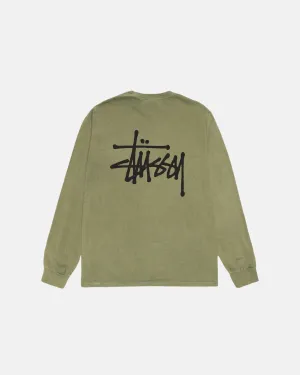 BASIC STÜSSY LS TEE PIGMENT DYED