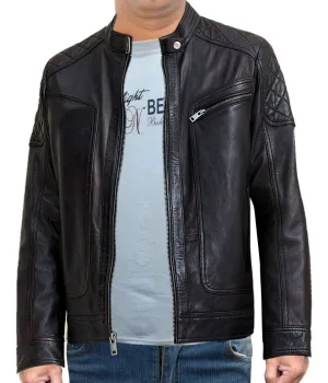 Biker Style Motorbike Leather Jacket