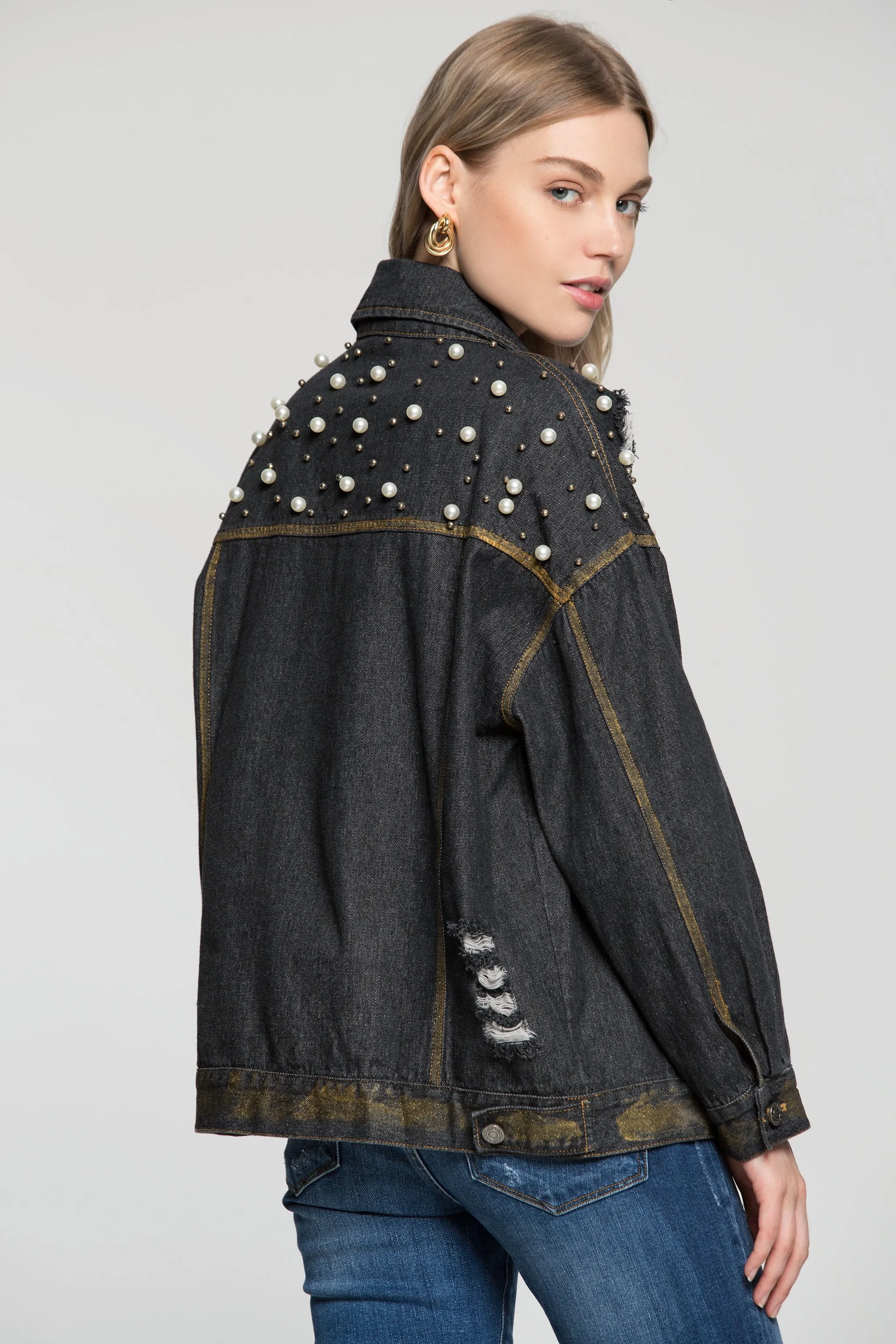 Black Pearl Denim Jacket