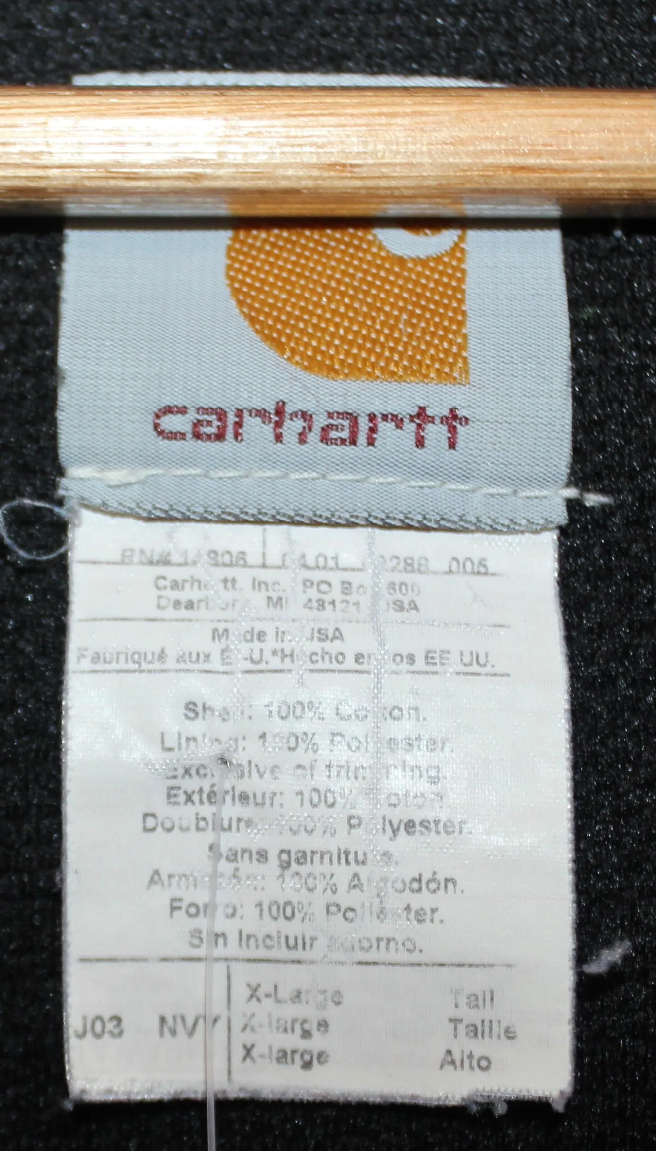 Carhartt Blue Heavy Jacket: XL