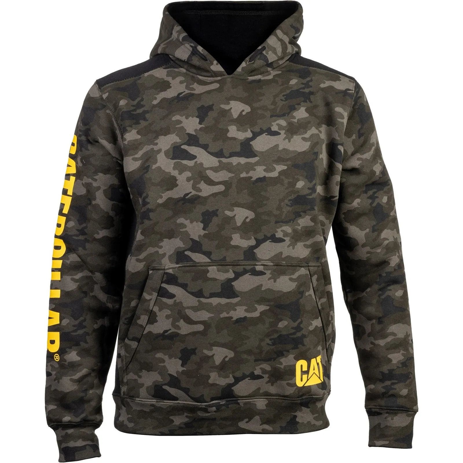 Caterpillar Logo Panel Hooded Sweatshirt