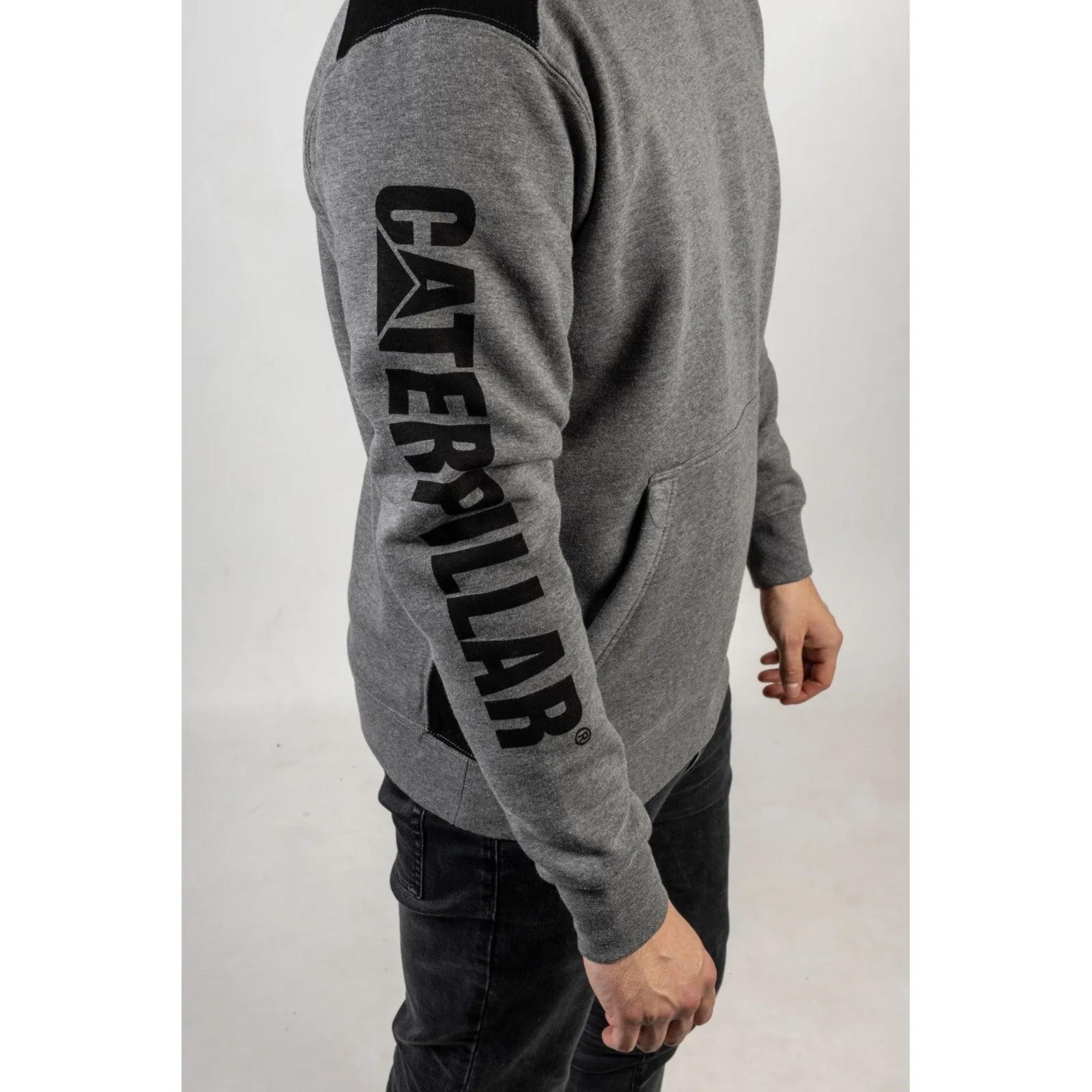 Caterpillar Logo Panel Hooded Sweatshirt