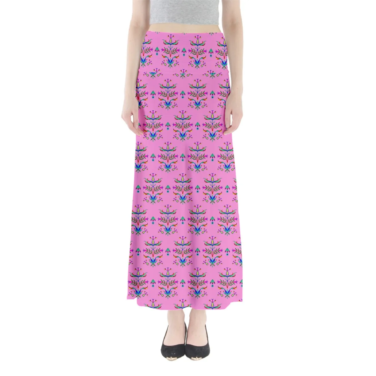 Dakota Damask Cheyenne Full Length Maxi Skirt