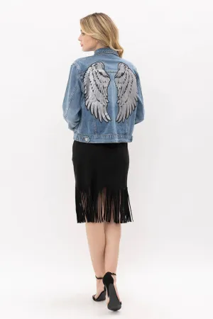 DENIM JACKET WING XL