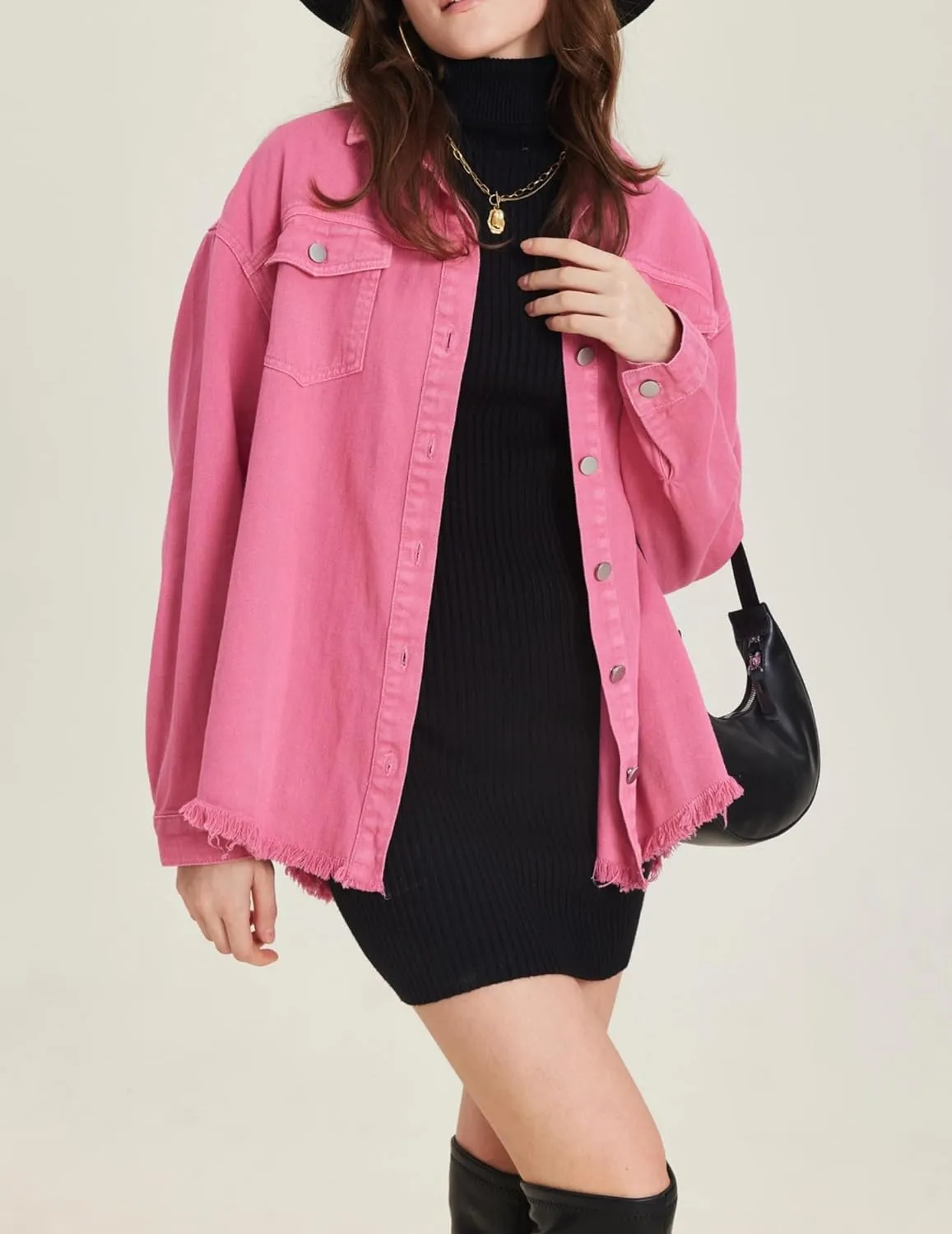 Ivyshape | Chic Ripped & Stretchy Denim Jacket for Women