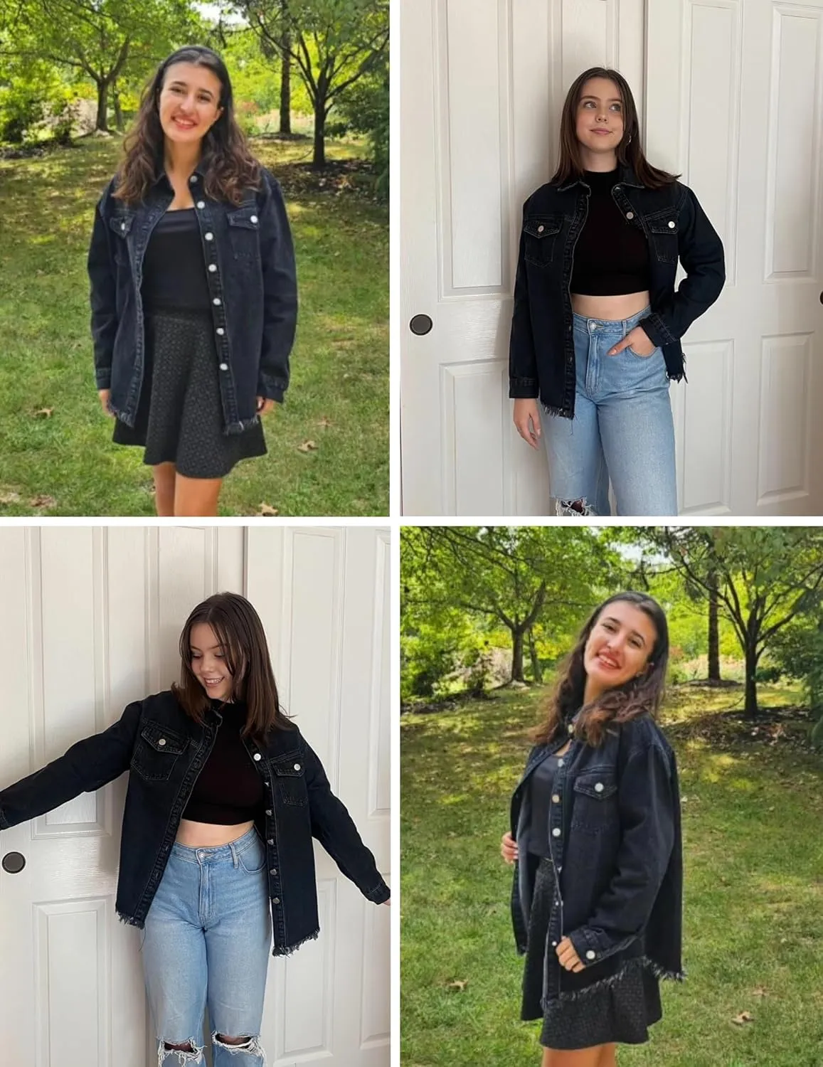 Ivyshape | Chic Ripped & Stretchy Denim Jacket for Women