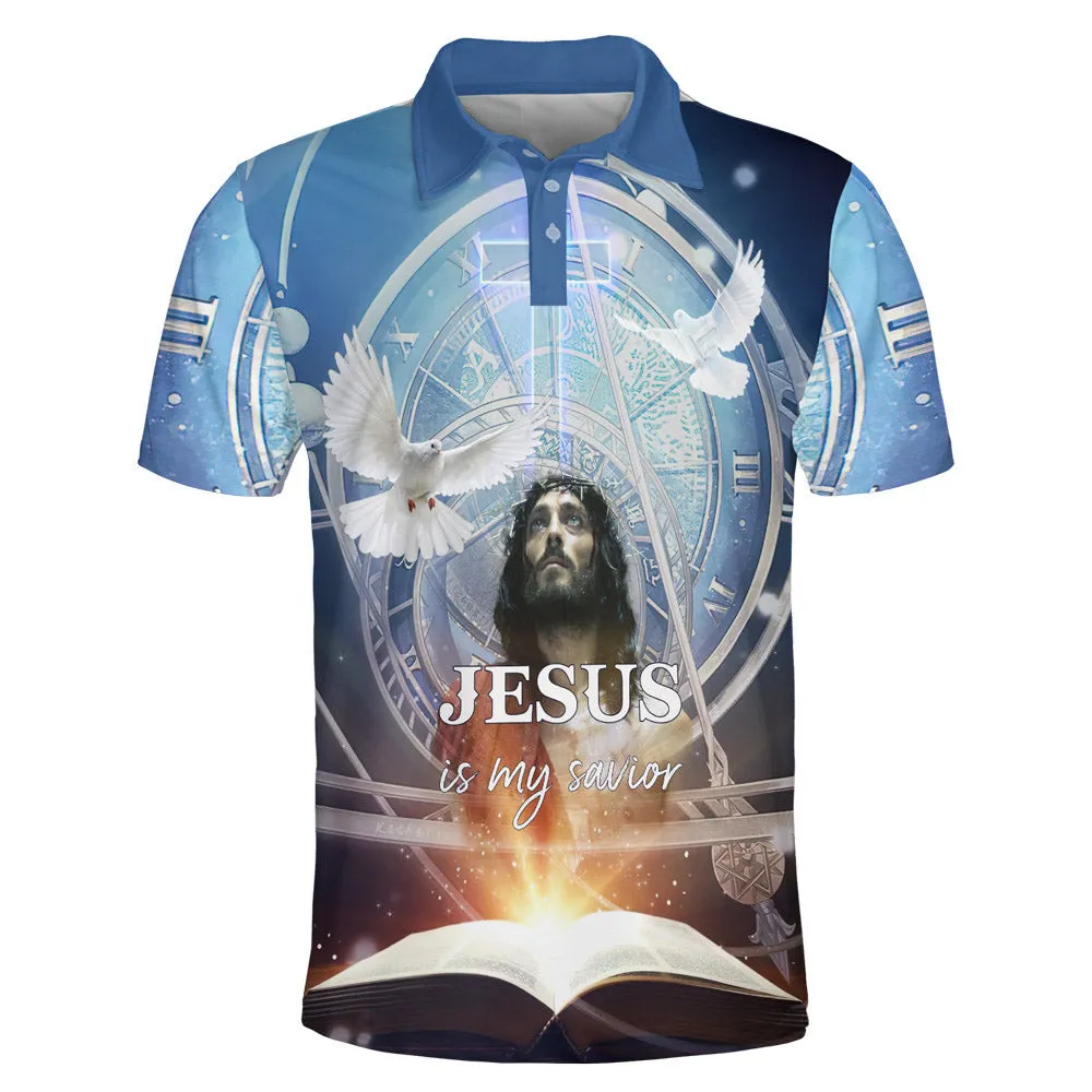 Jesus Is My Savior Eagle Polo Shirt - Christian Shirts & Shorts