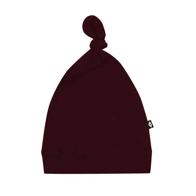 Kyte Baby Knotted Cap in Burgundy