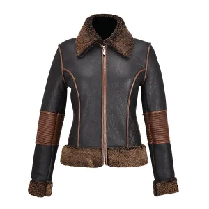 M308BOC - Cuadra black western fashion lambskin leather jacket for women