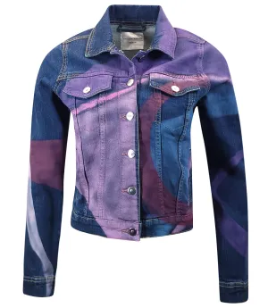 Marilyn Stretch Denim Cotton Multicolor Jacket