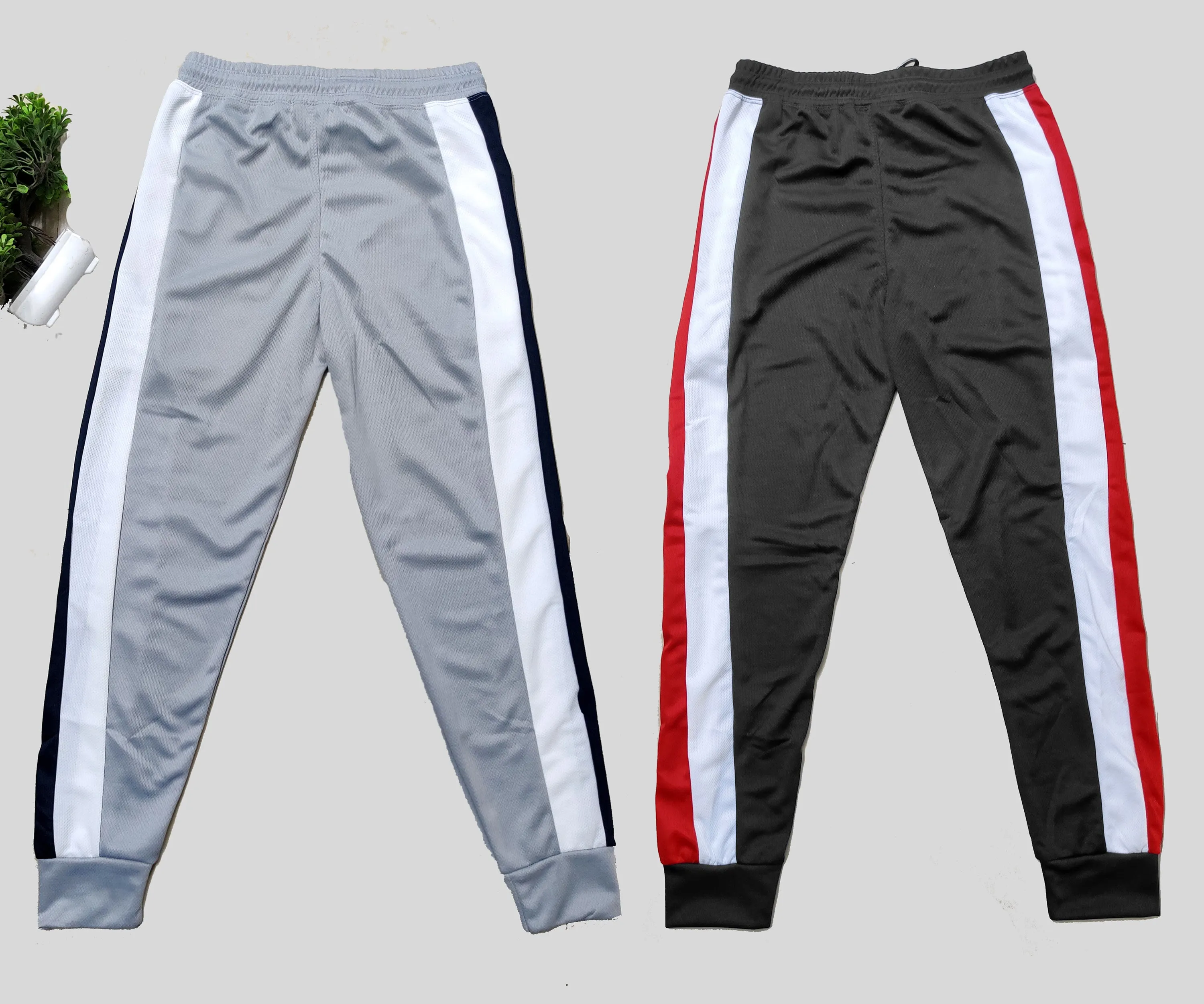 Men Colorblock Grey/Black Joggers (Pack of 2)