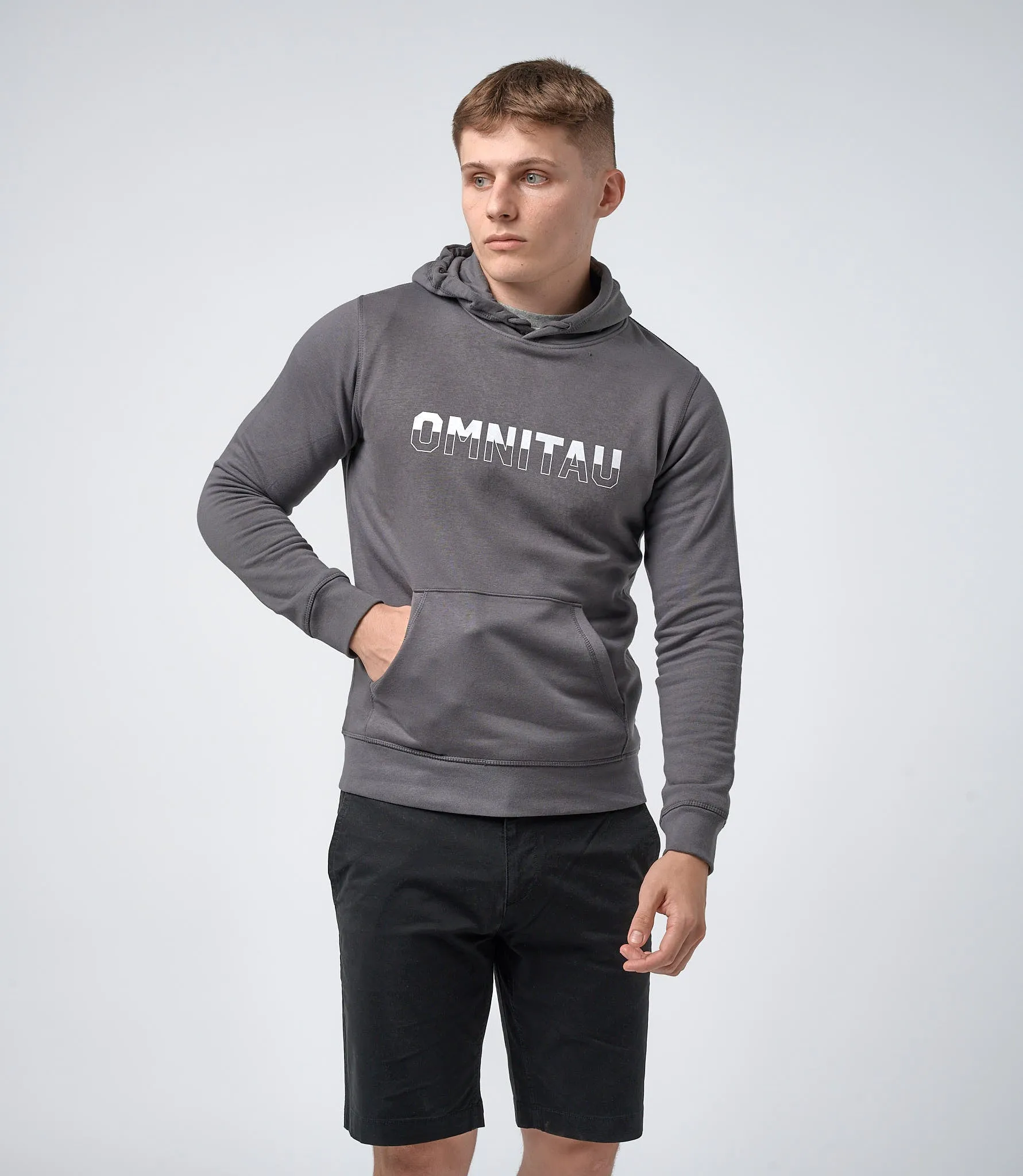 Omnitau Men's Drive Organic Cotton Balance Hoodie - Anthracite Grey