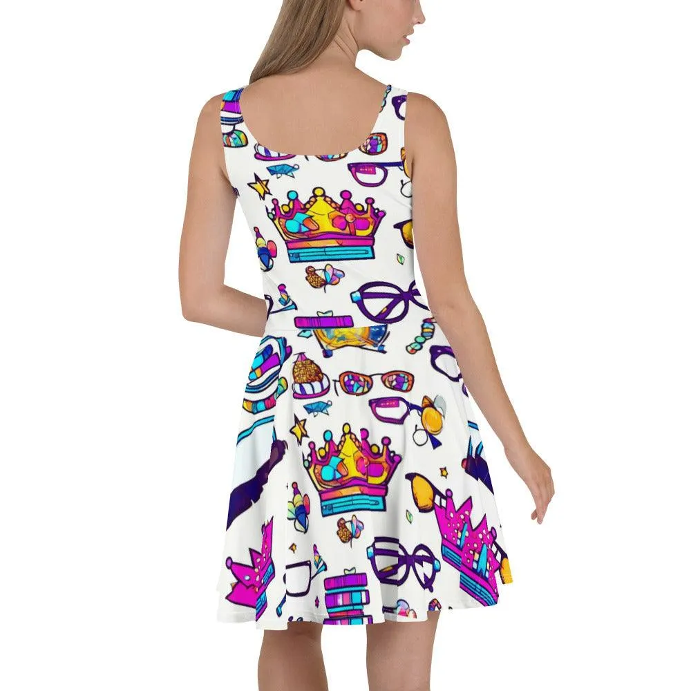 "Nerd Chic" Skater Dress - Flared Skirt