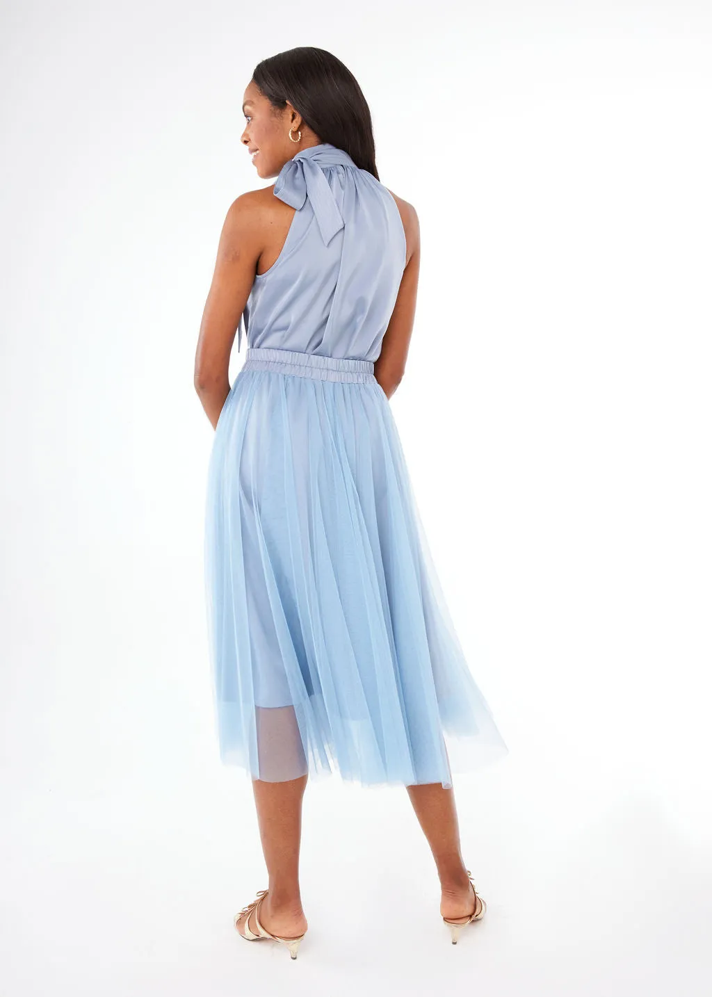 Sue Skirt Slate Blue Tulle