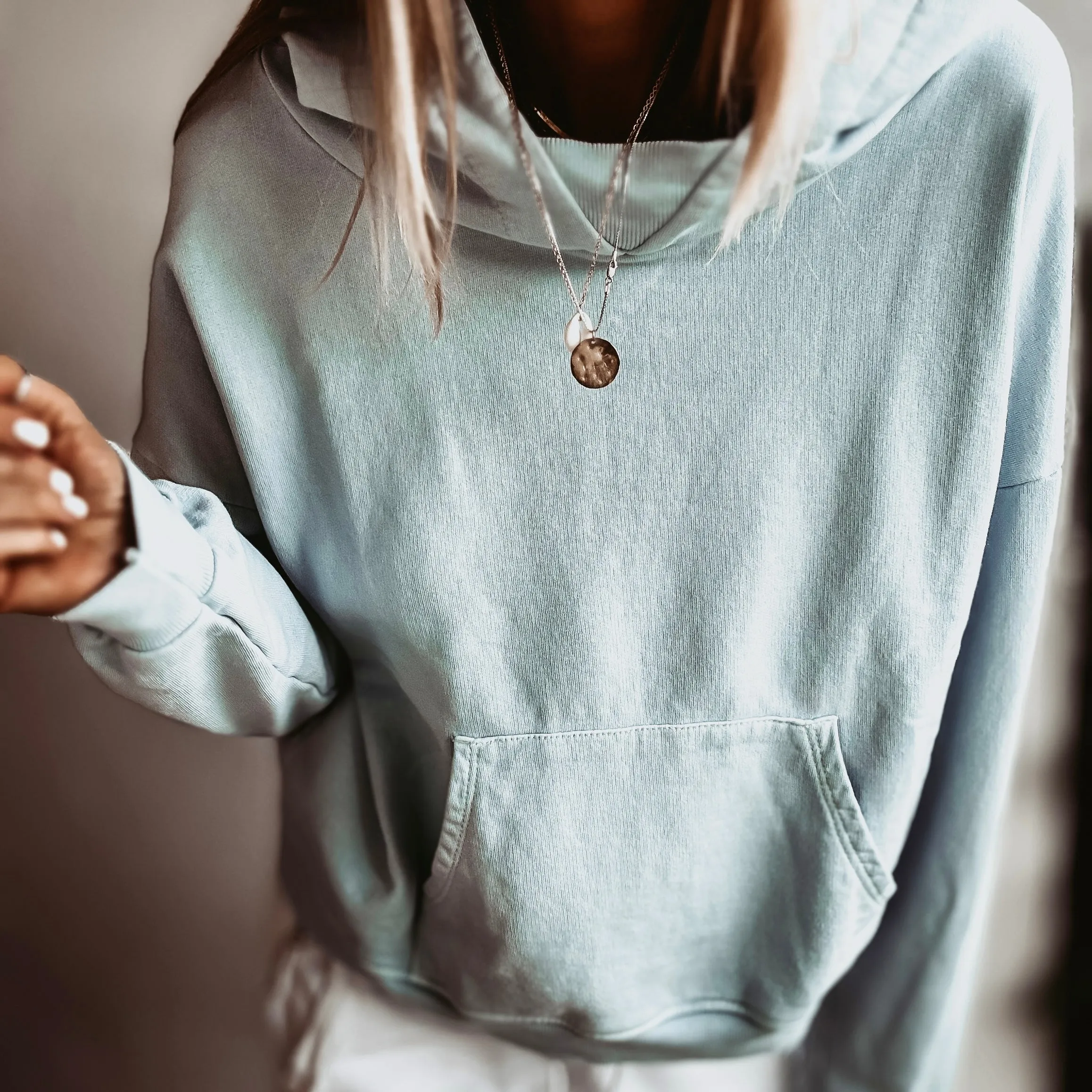 ULTIMATE PALE BLUE ultimate super slouchy relaxed hoody *NEW*