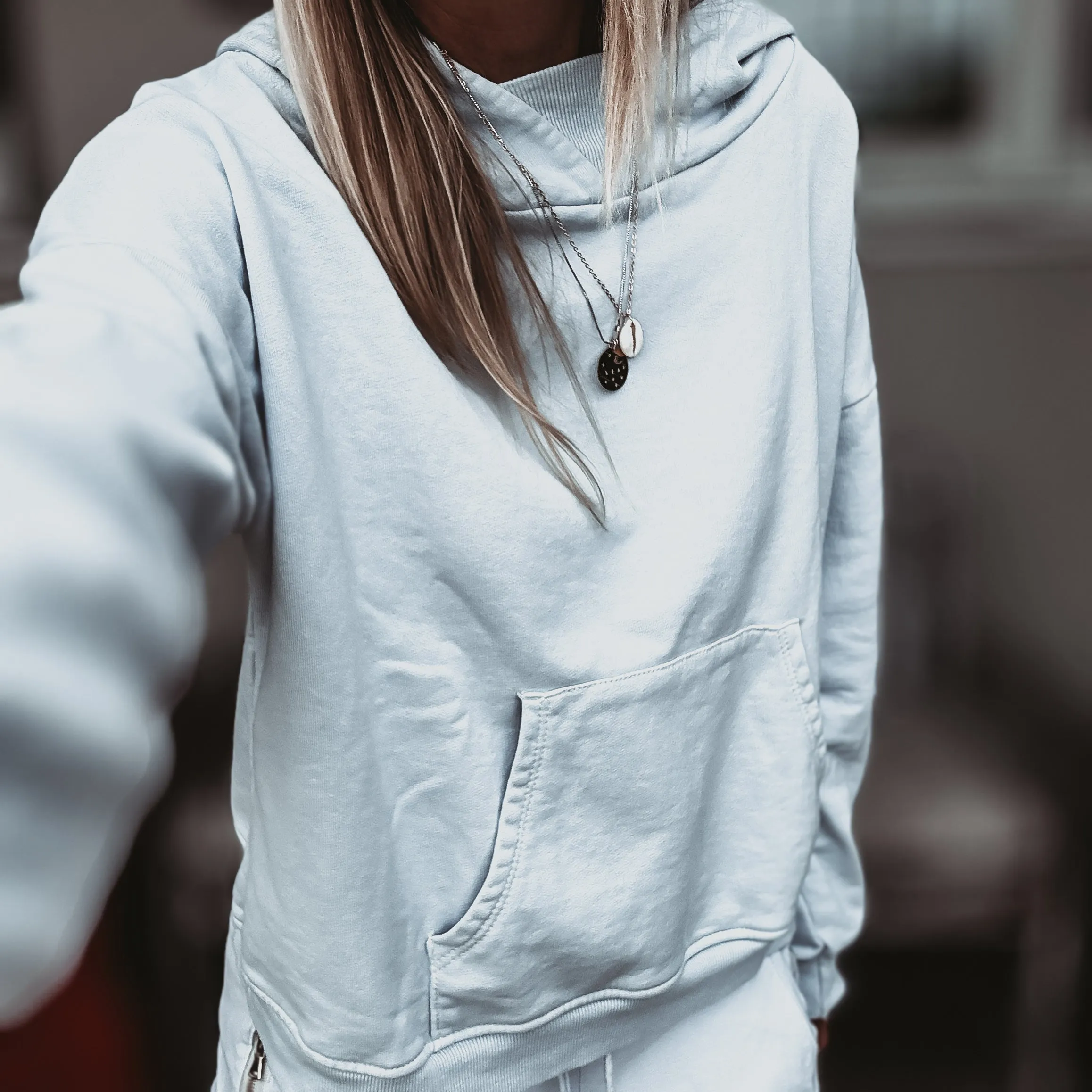 ULTIMATE PALE BLUE ultimate super slouchy relaxed hoody *NEW*