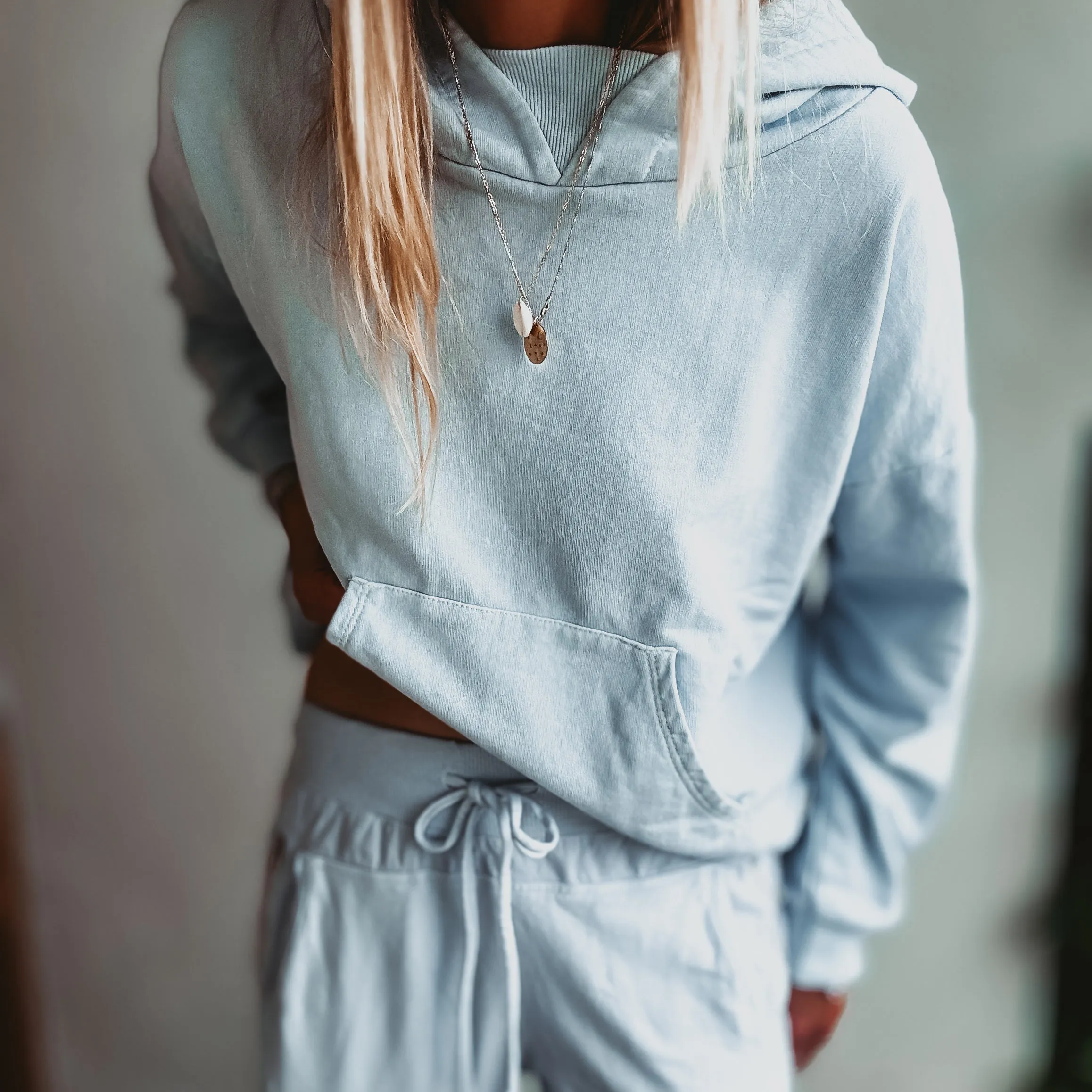 ULTIMATE PALE BLUE ultimate super slouchy relaxed hoody *NEW*